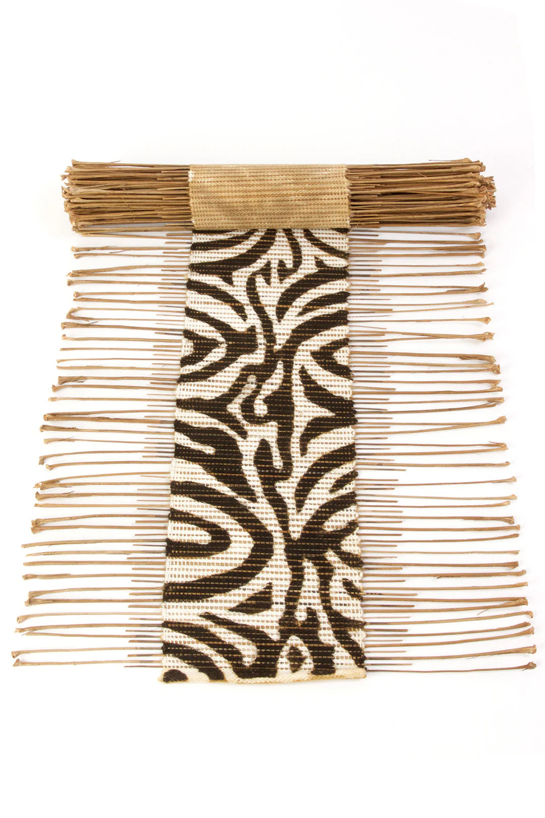 Zebra Print Twig Table Runner