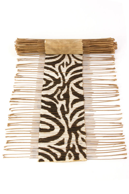 Zebra Print Twig Table Runner