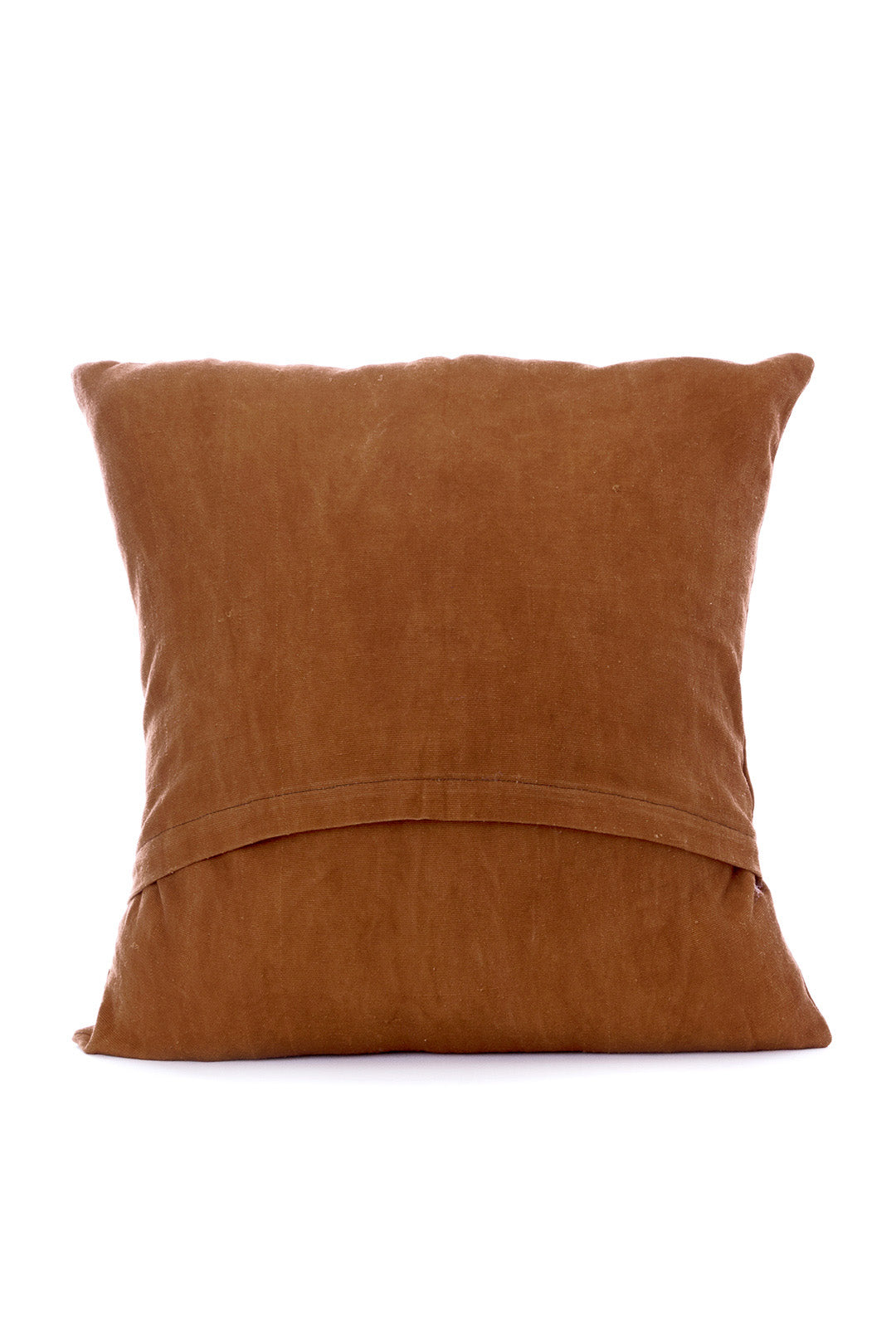 Brown Arrow Print Cotton Mudcloth Throw Pillow