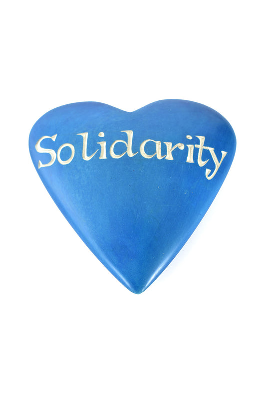 Wise Words Soapstone Heart: Solidarity