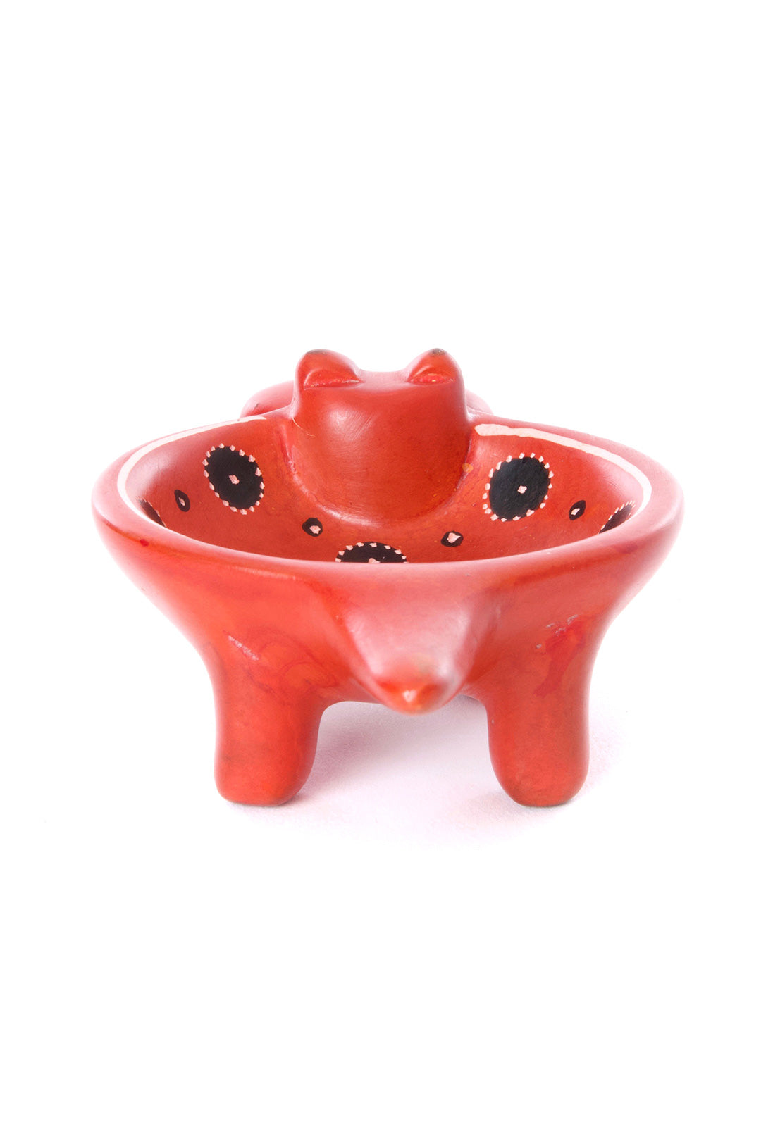 Orange Peel Soapstone Hippo Dish