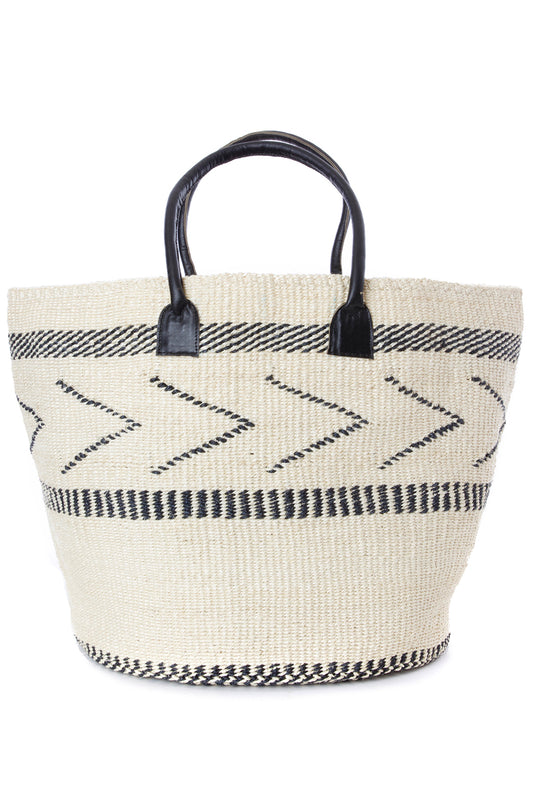 White Sisal Empress Tote