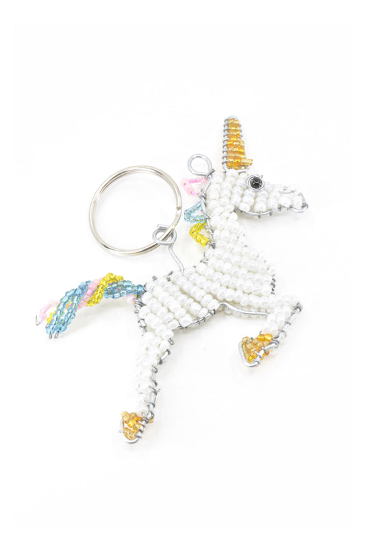 Patmore's Unicorn Beaded Keychain