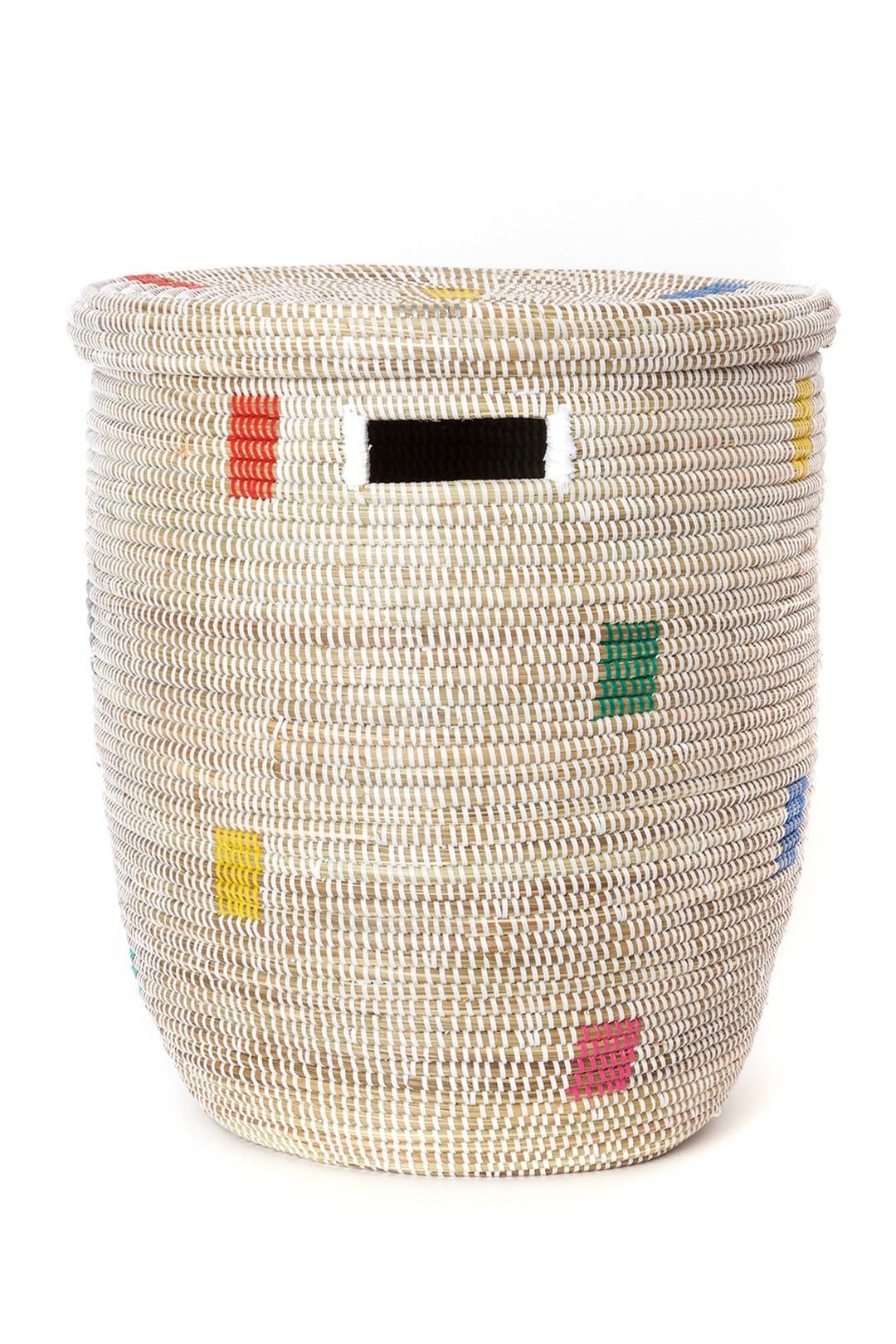 Kaleidoscope Flat Lidded Hamper Basket