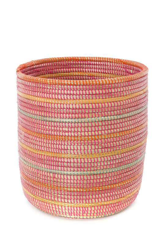 Sunrise Stripes Bin Basket