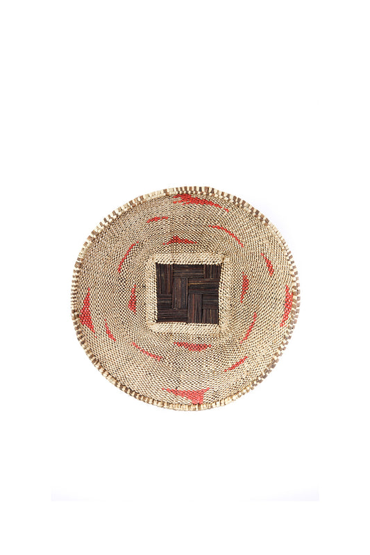 Small Plateau Basket with Recycled Plastic Splashes