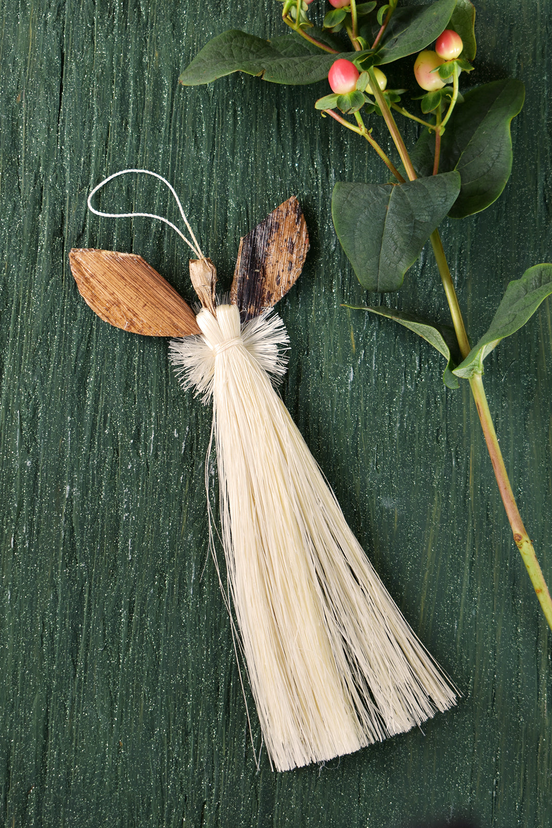 Banana Fiber and Sisal Kenyan Angel Ornament