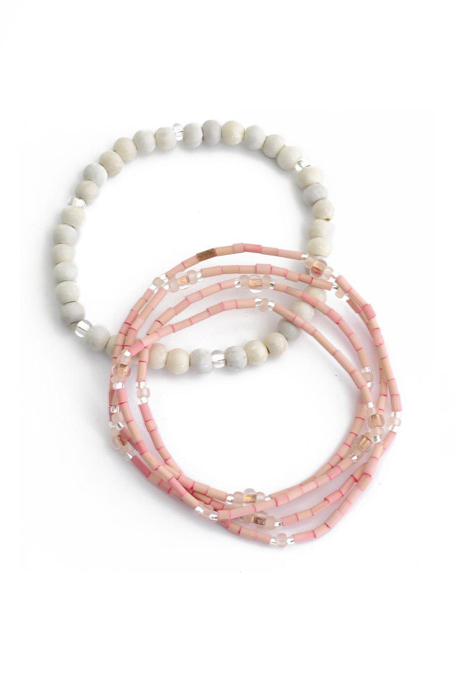 Zulugrass & Natural Porcelain Bracelet Set