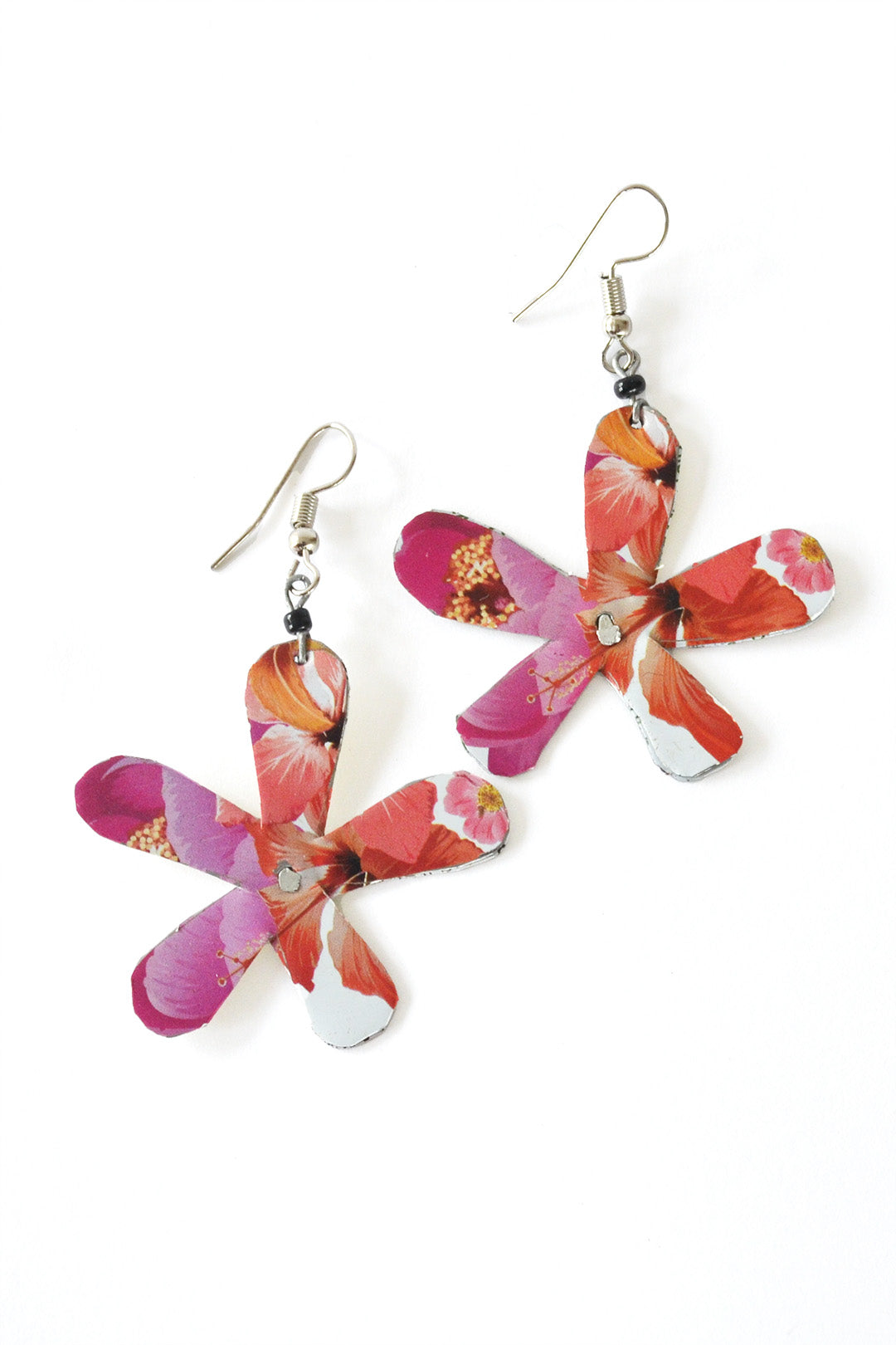 Assorted Flower Power Recycled Aluminum Earrings