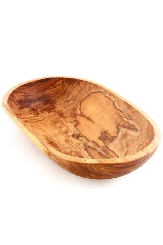 Oval Olive Wood Salad Bowl