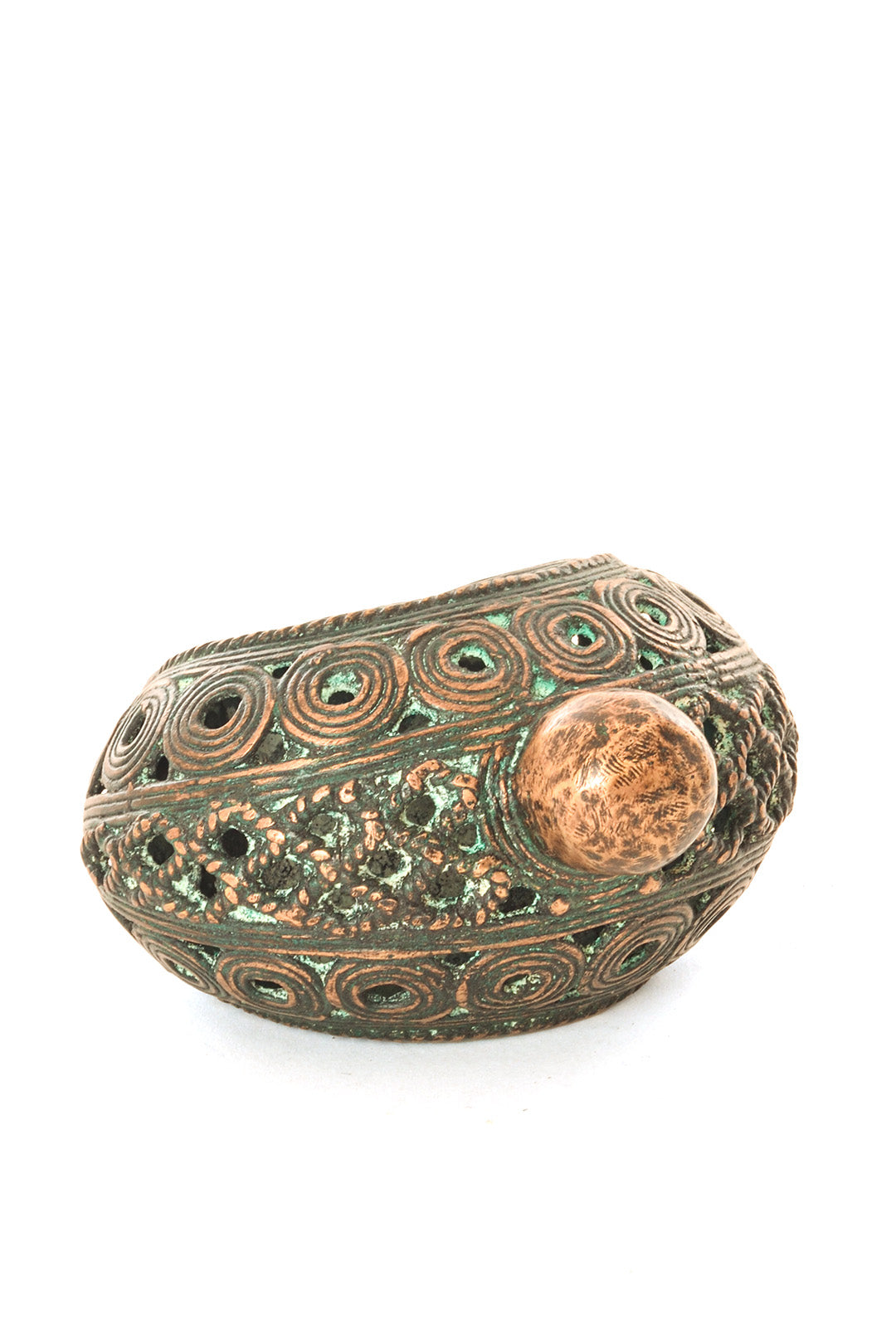 One of a Kind Benin Bronze Decorative Bangle