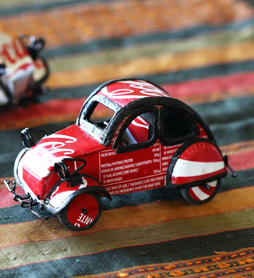 Upcycled Soda Can Car Sculptures from Senegal