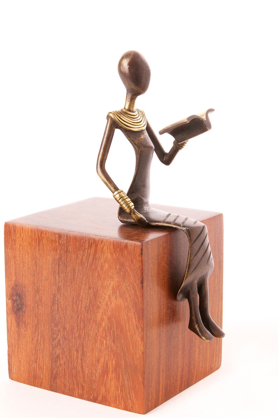 Noble by Nature Reader Bronze Sculpture