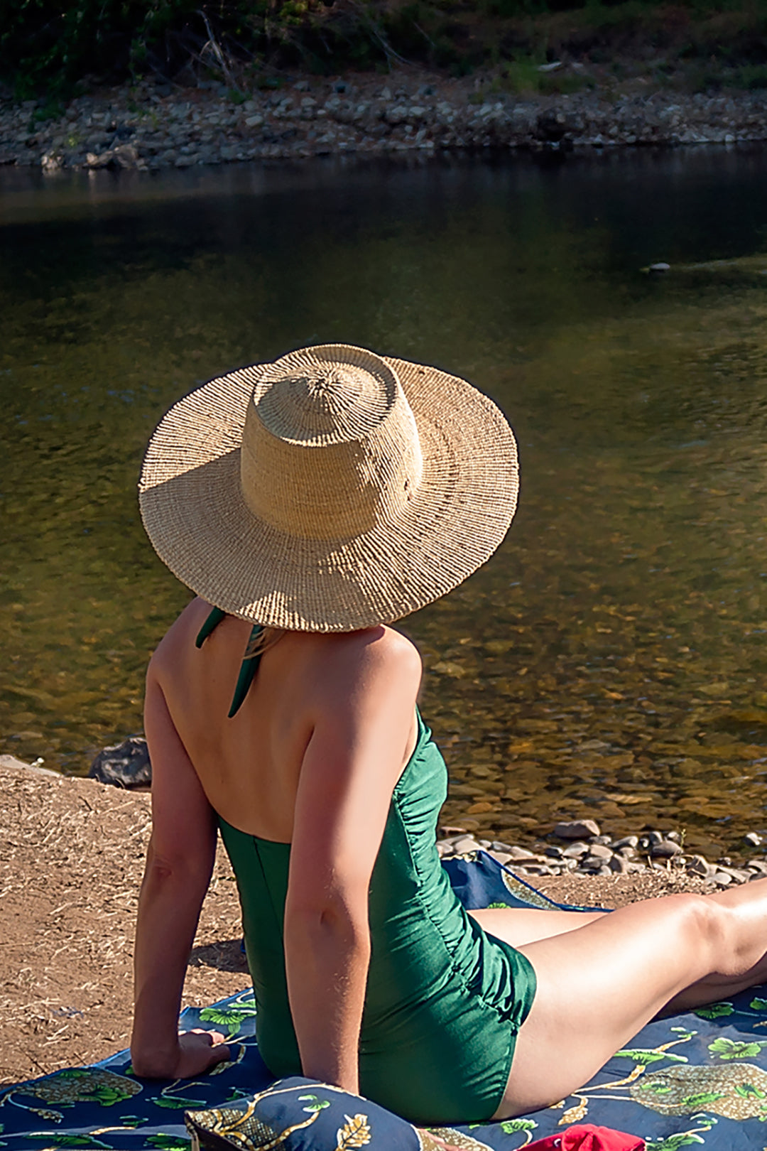 Natural Wide Brimmed Elephant Grass Bolga Sun Hat