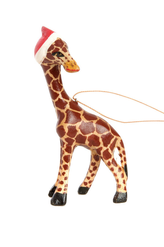 Santa's Little Giraffe Helper Ornament