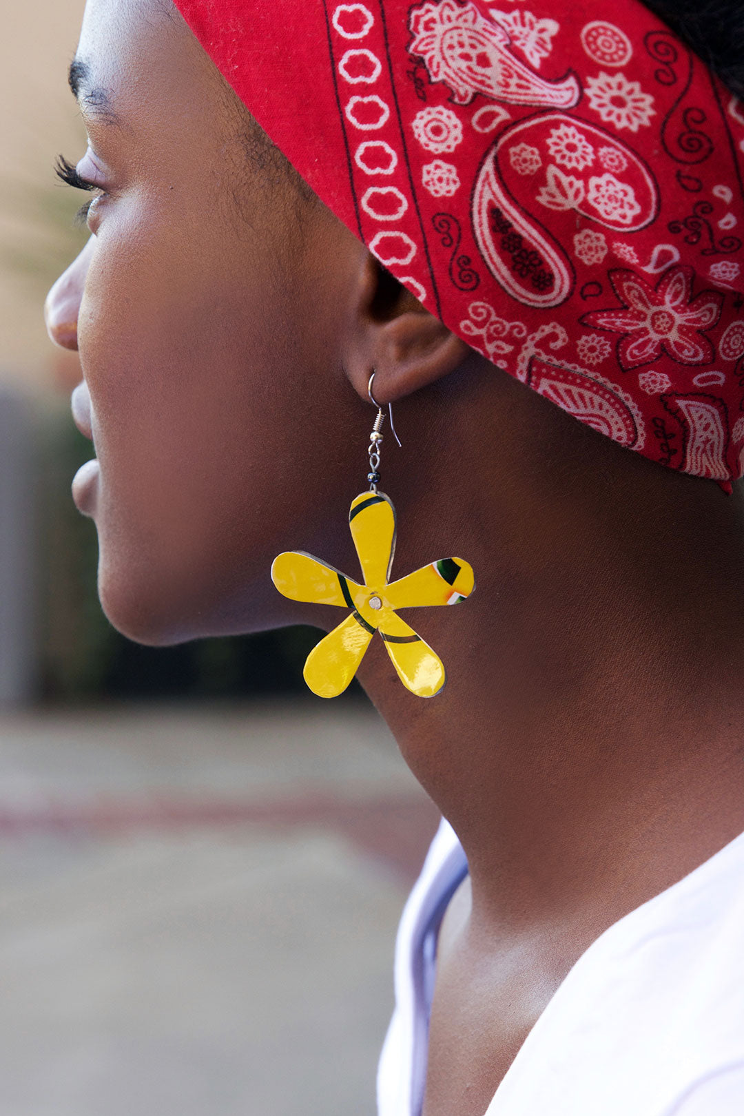 Assorted Flower Power Recycled Aluminum Earrings