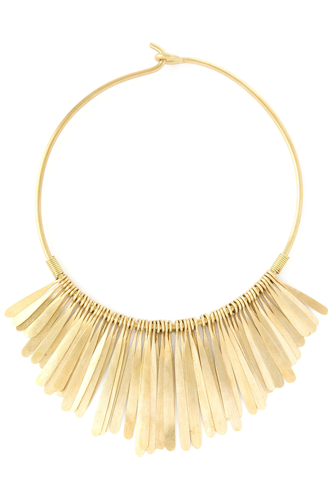 Sunburst Brass Statement Necklace Default Title