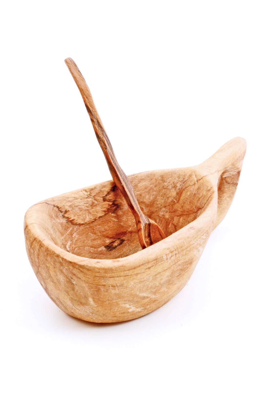 AMELIA HIDING Wild Olive Wood Spice Bowl & Spoon Default Title