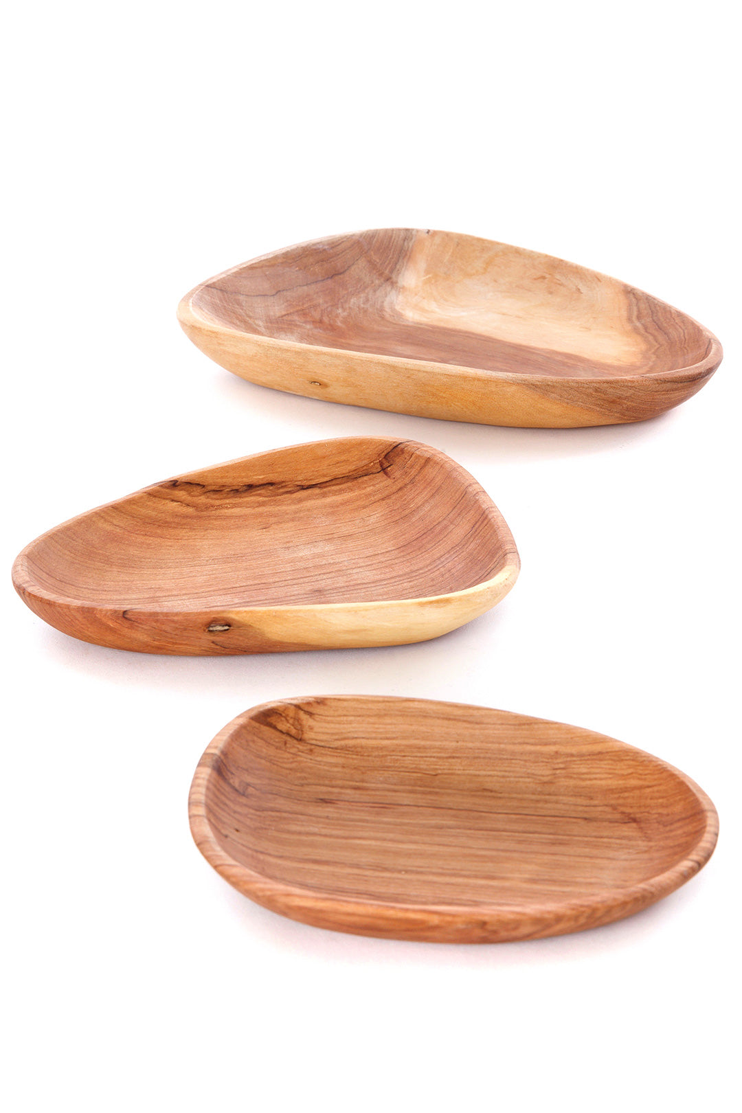 Wild Olive Wood Petal Serving Trays Small Petal Tray