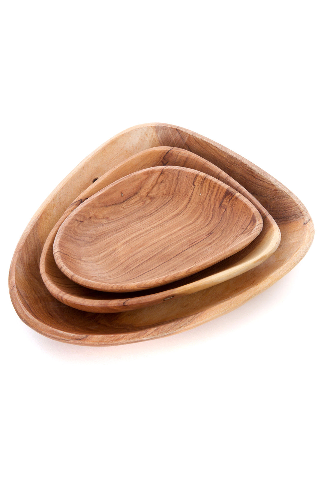 Wild Olive Wood Petal Serving Trays Small Petal Tray