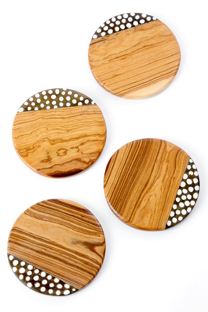 DESIGNER COASTER SET OF 6 BEAUTIFUL WOODEN COASTERS WITH PROPER COASTER  STAND 