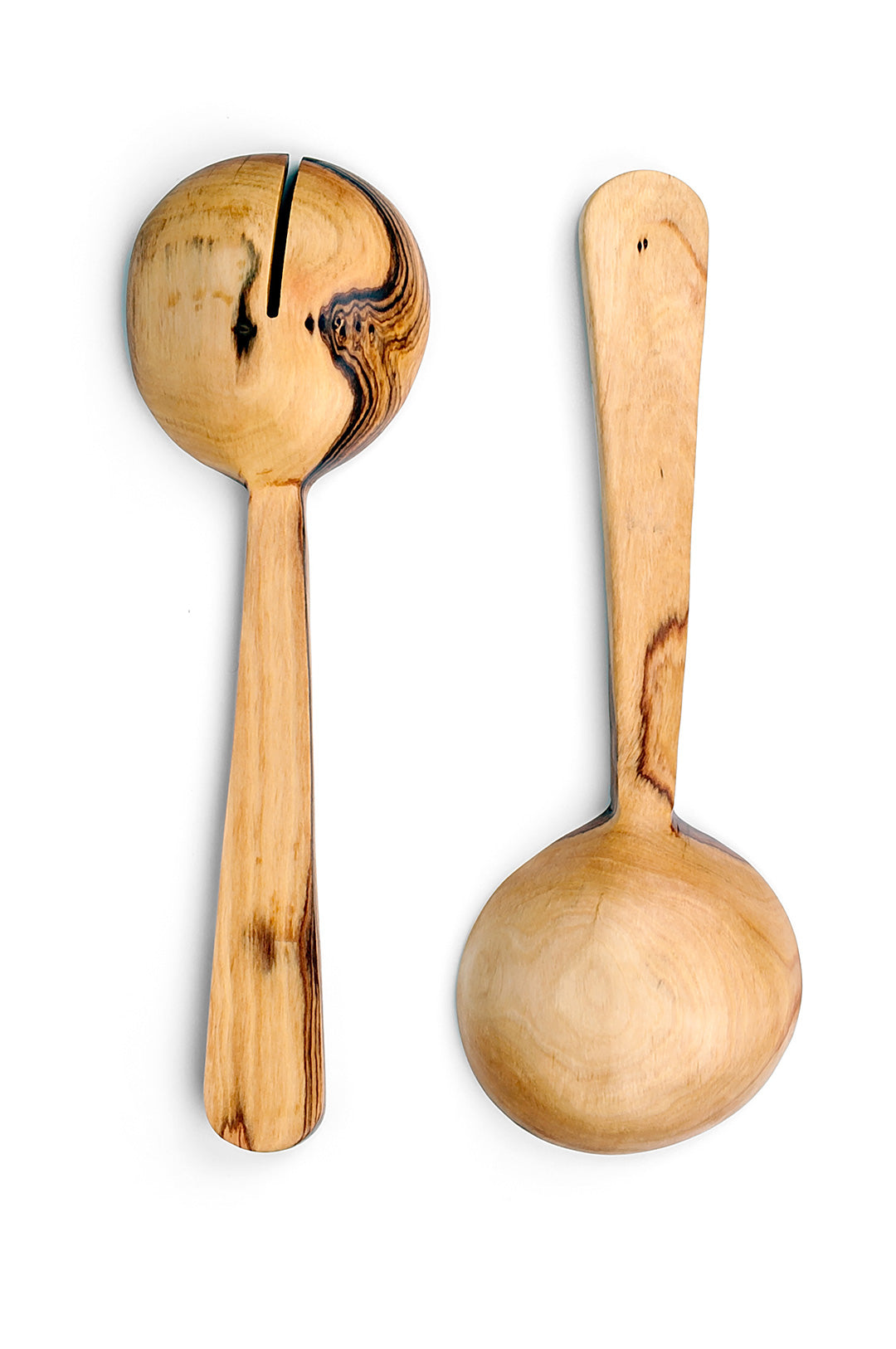 Kenyan Olive Wood and Bone Pendulum Salad Servers Default Title