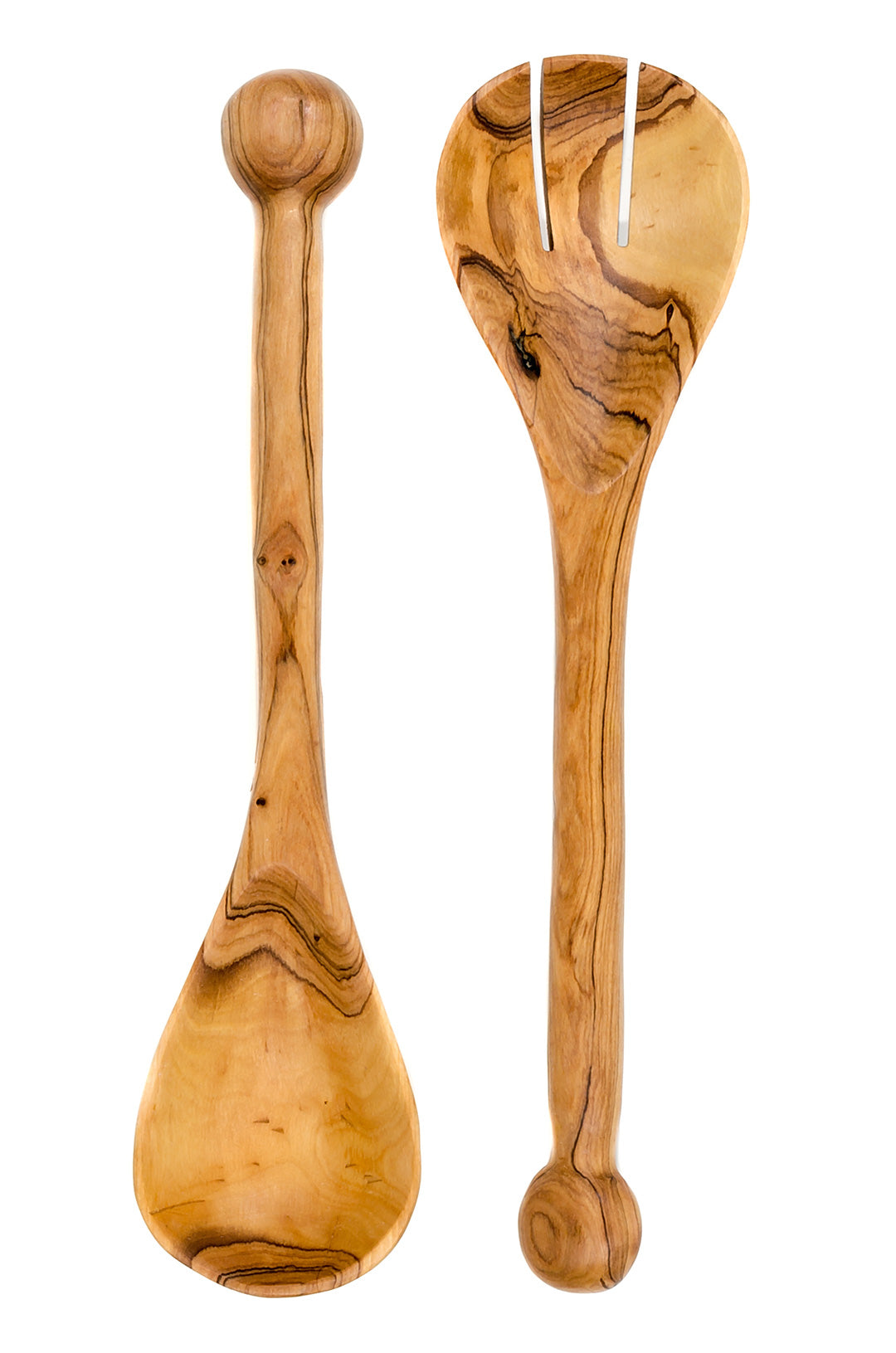 African Ball Handled Salad Servers Default Title