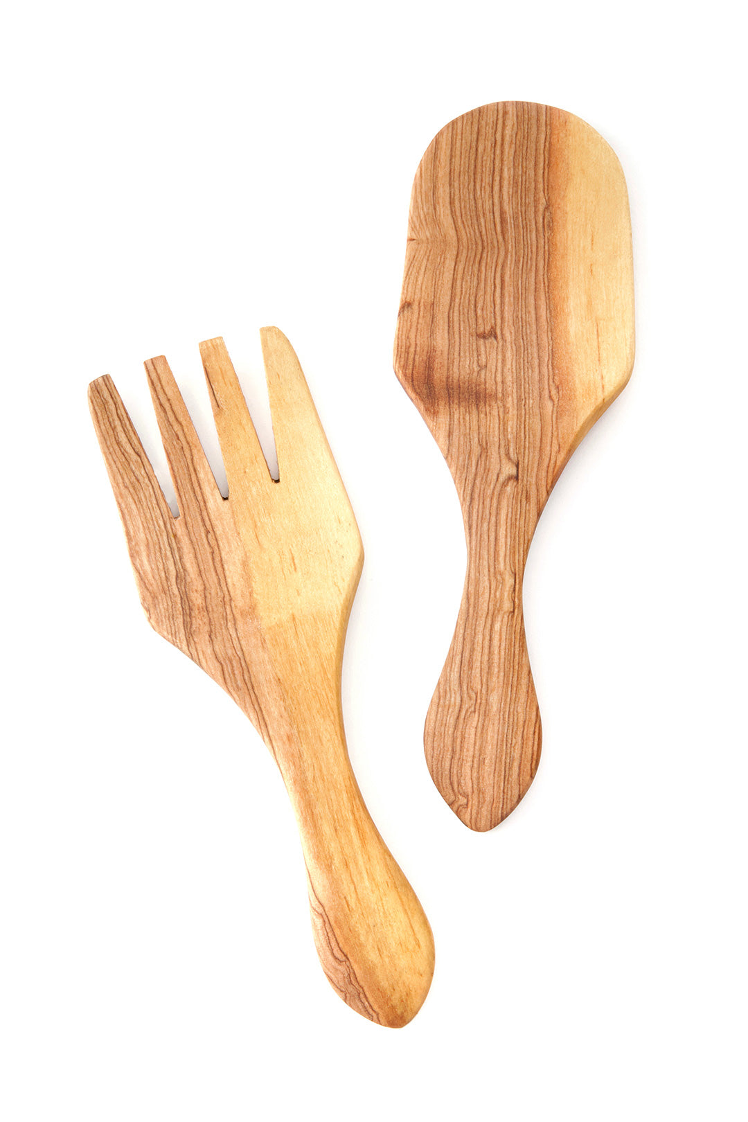 Wild Olive Wood Spade Salad Servers Default Title