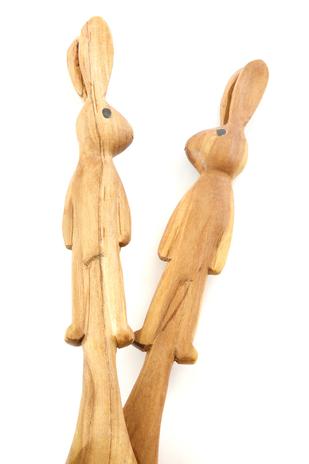 Wild Olive Wood Bunny Rabbit Salad Servers Default Title