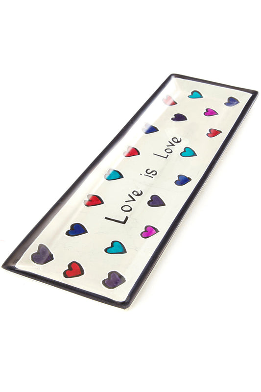 Love is Love Rectangular Soapstone Tray Default Title