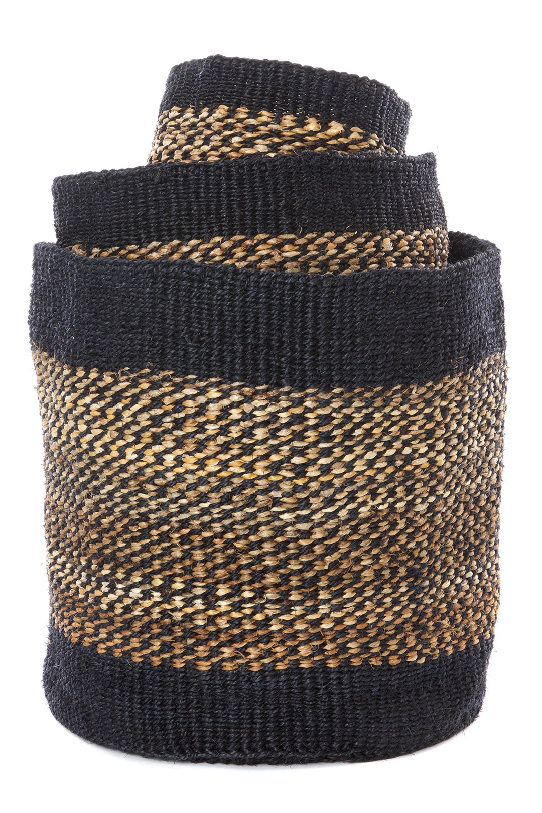 Set of Three Kitonga Sisal and Banana Fiber Storage Bins Default Title