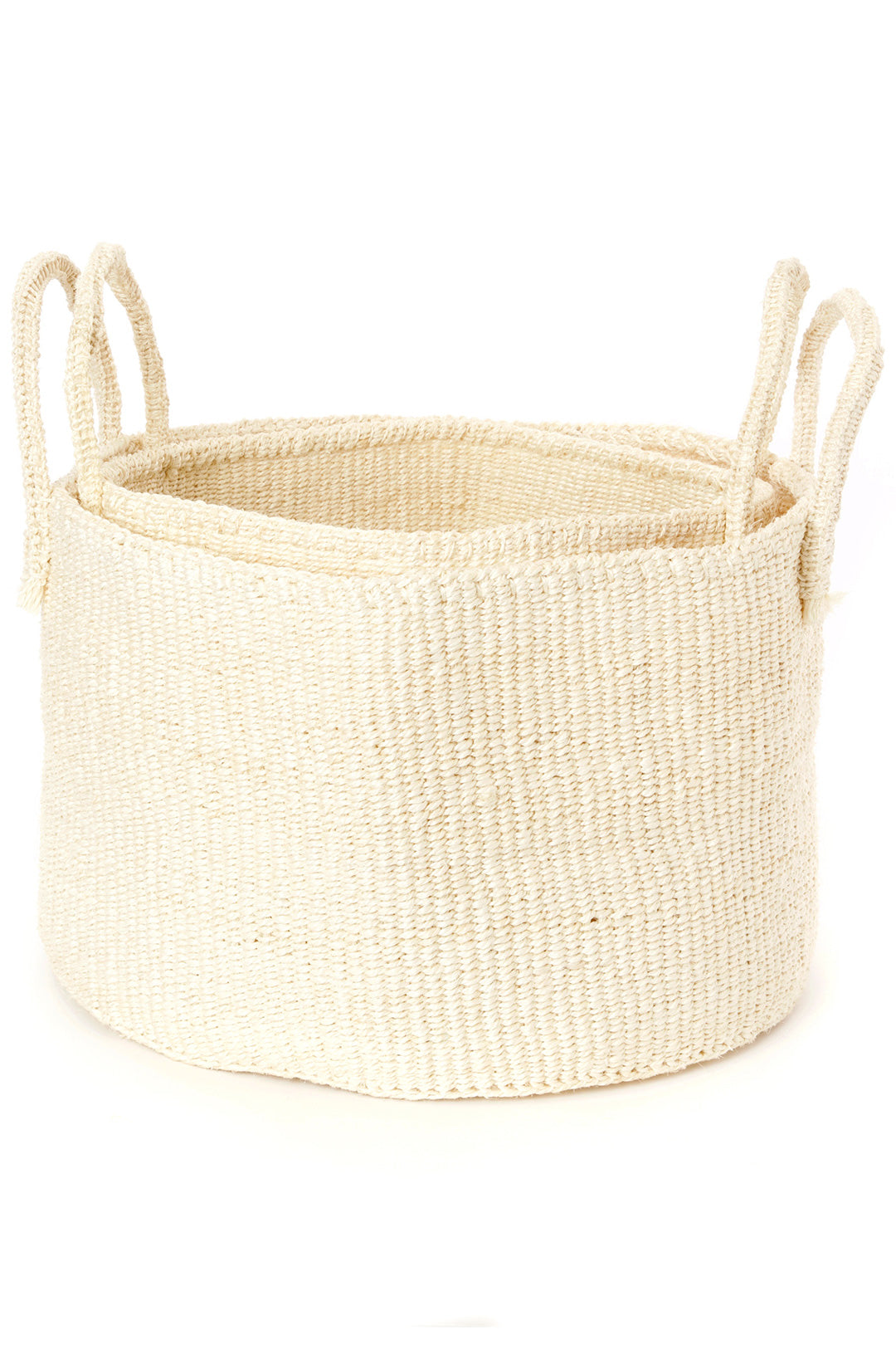 Natural Cream Sisal Floor Baskets Medium Natural Cream Sisal Floor Basket