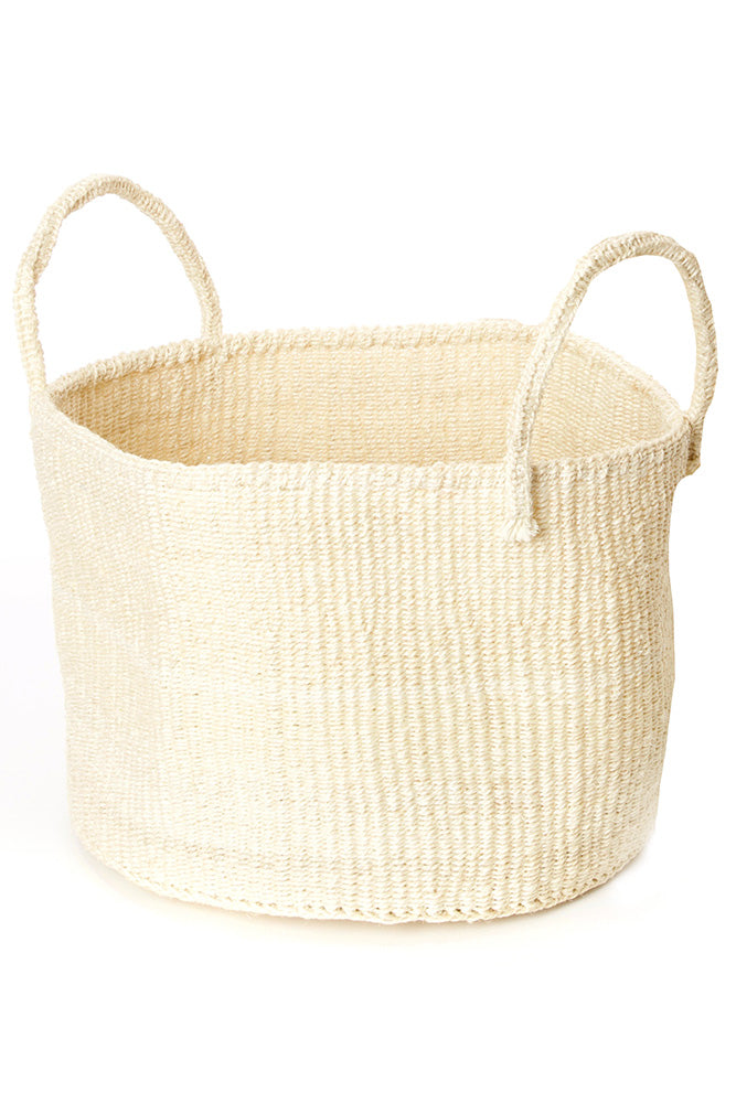 Natural Cream Sisal Floor Baskets