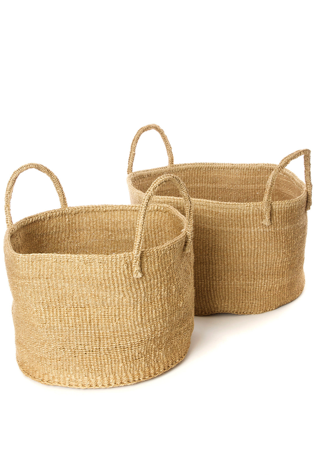 Sand Sisal Floor Baskets Medium Sand Sisal Floor Basket