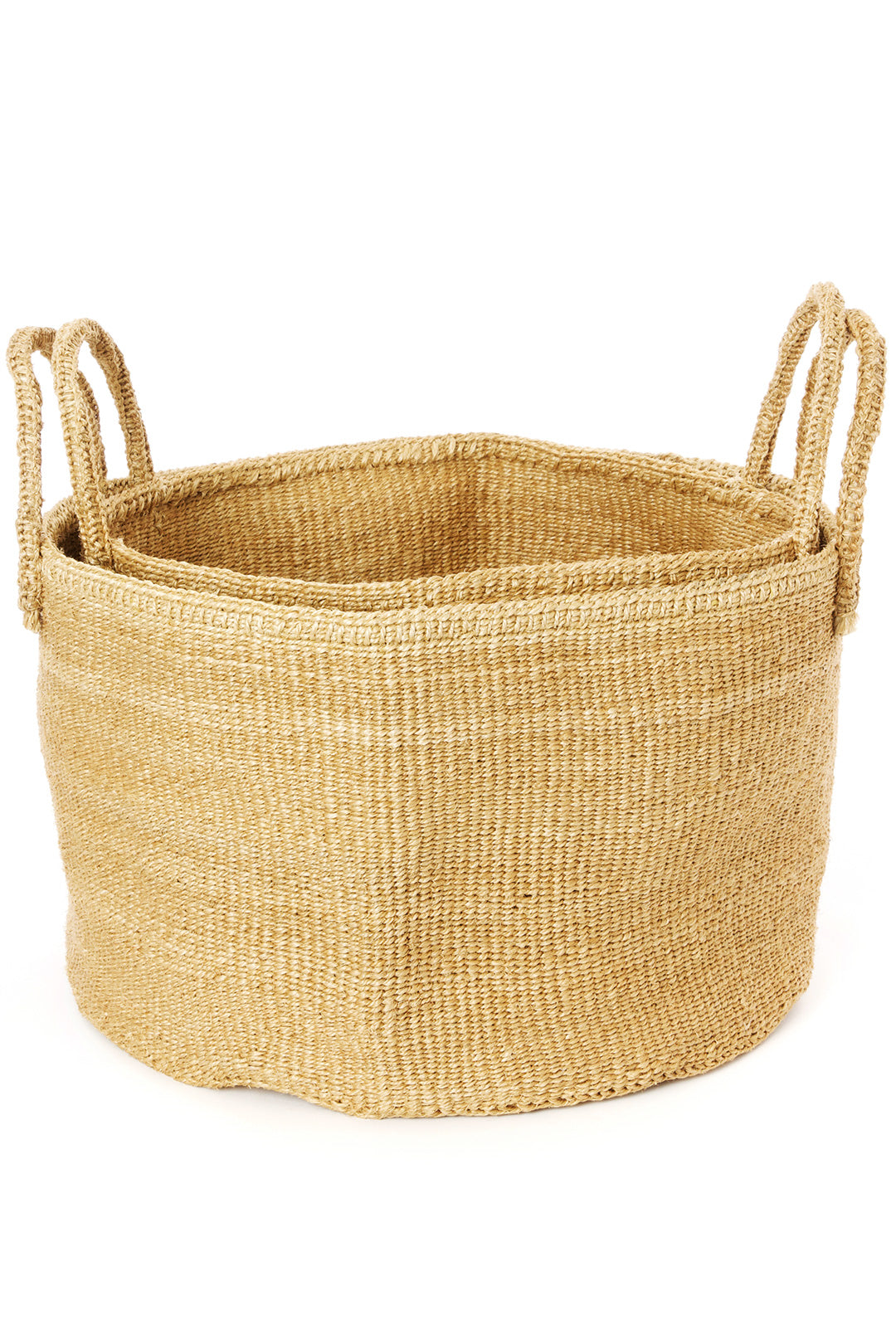 Sand Sisal Floor Baskets Medium Sand Sisal Floor Basket