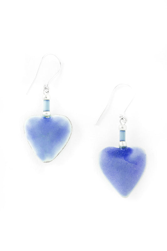 Follow Your Heart Handcrafted Porcelain Earrings Default Title