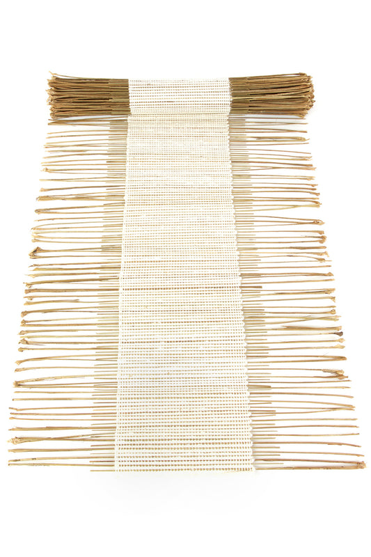 Creamy White African Twig & Mudcloth Table Runner Default Title