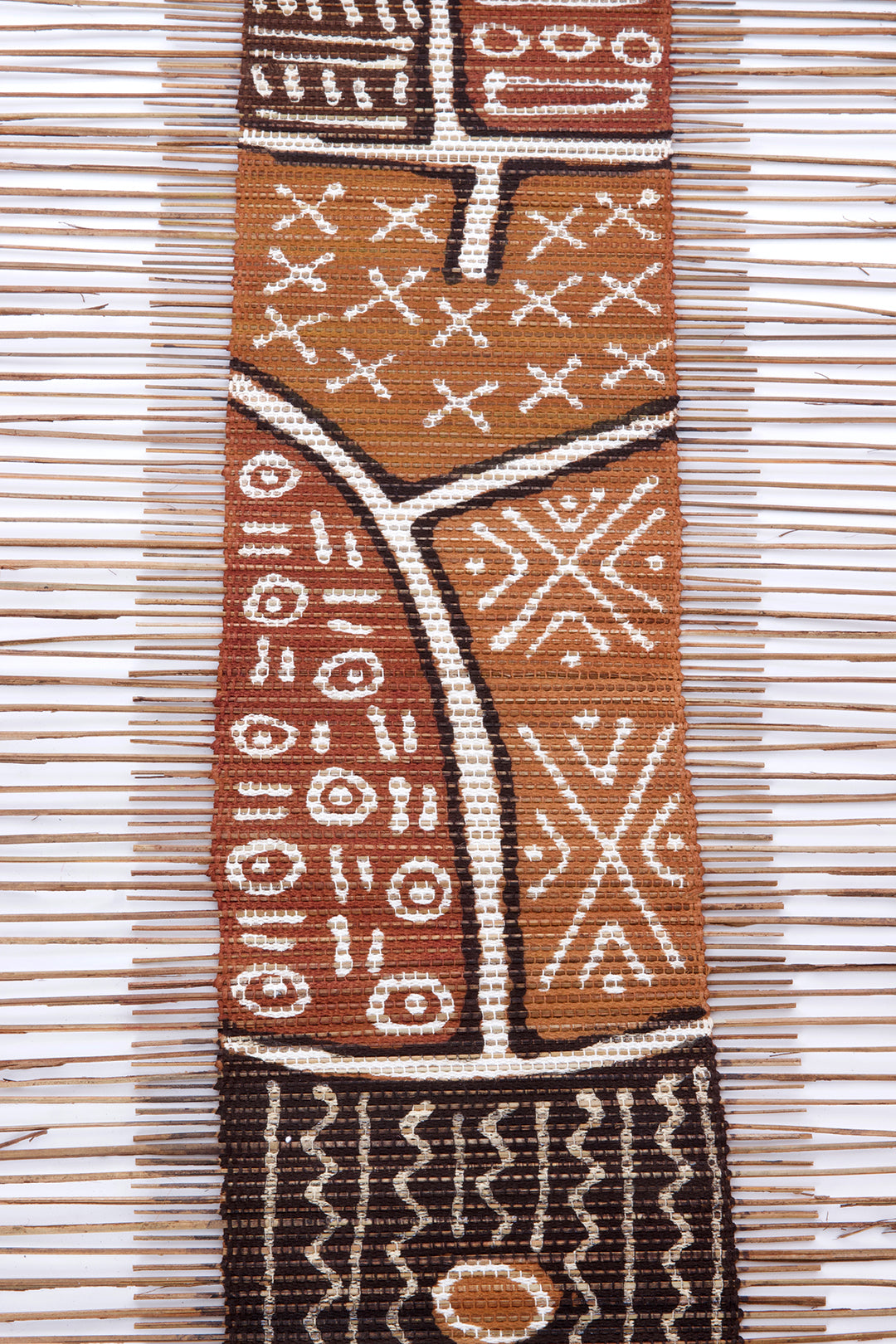 Earthy Mudcloth & Twig Table Runner