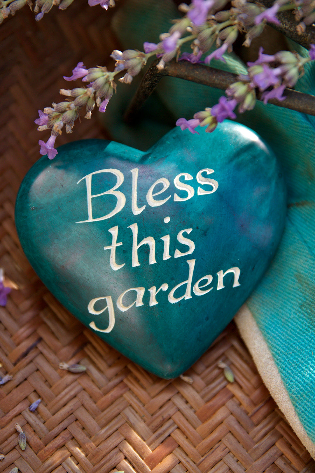 Bless This Garden Soapstone Heart Default Title