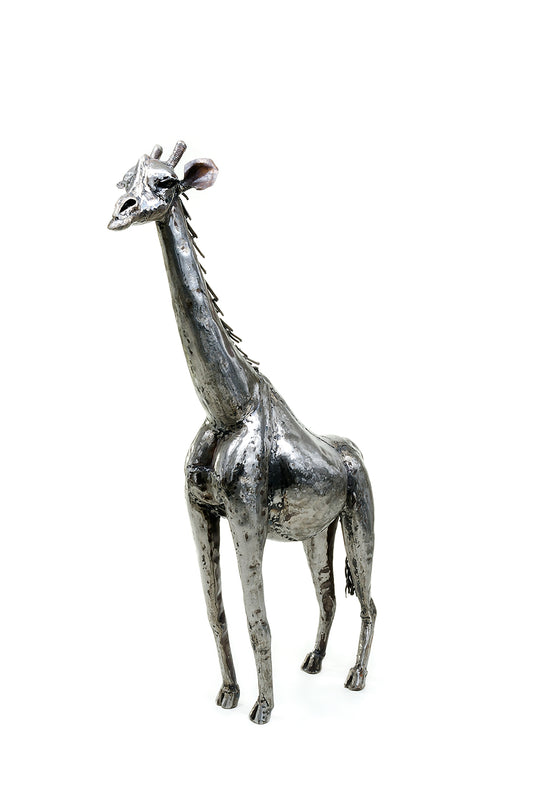 Small Oil Drum Giraffe Sculpture Default Title