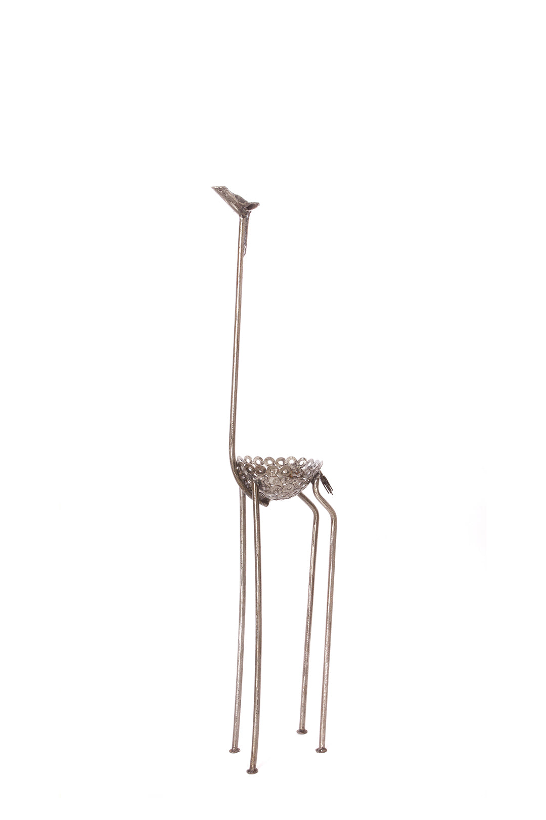 Tall Recycled Metal Giraffe Planters from Kenya