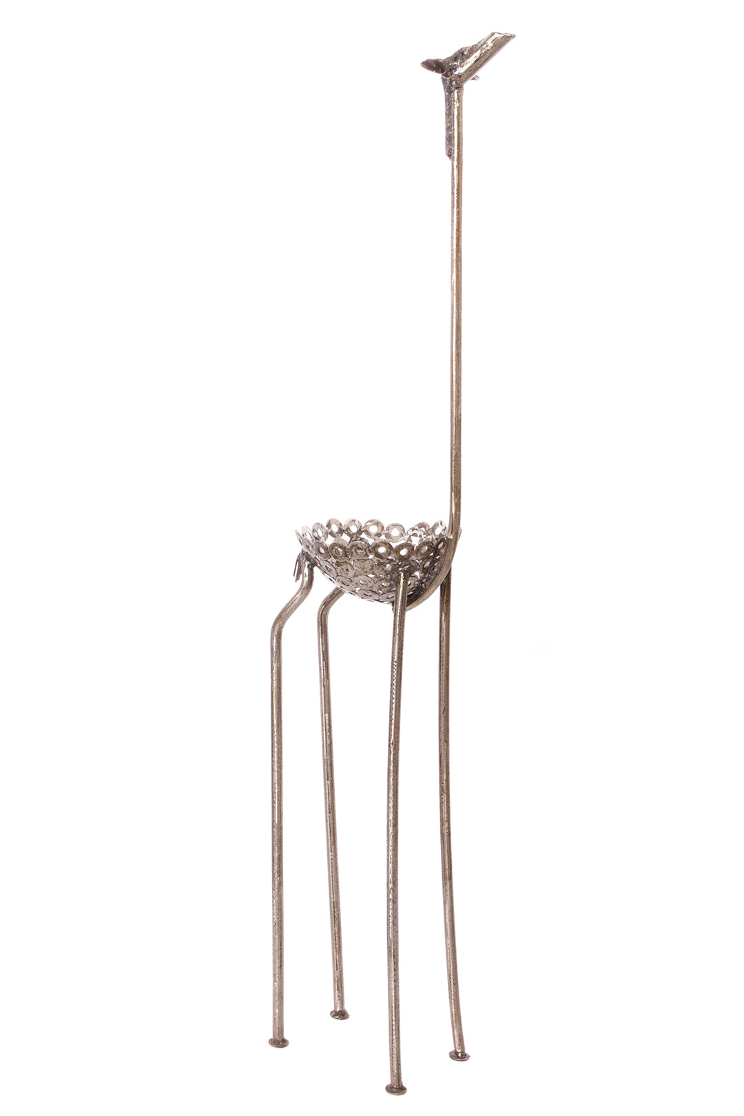 Tall Recycled Metal Giraffe Planters from Kenya