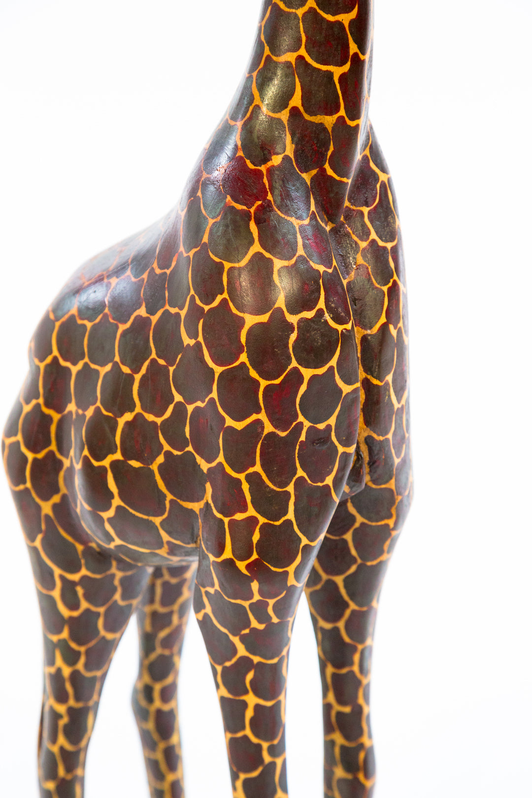 Statuesque Wooden Jacaranda Giraffe Sculptures from Kenya Large Jacaranda Giraffe - Additional shipping charges will be required