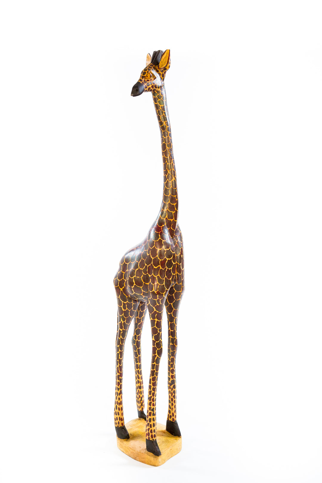 Statuesque Wooden Jacaranda Giraffe Sculptures from Kenya Large Jacaranda Giraffe - Additional shipping charges will be required