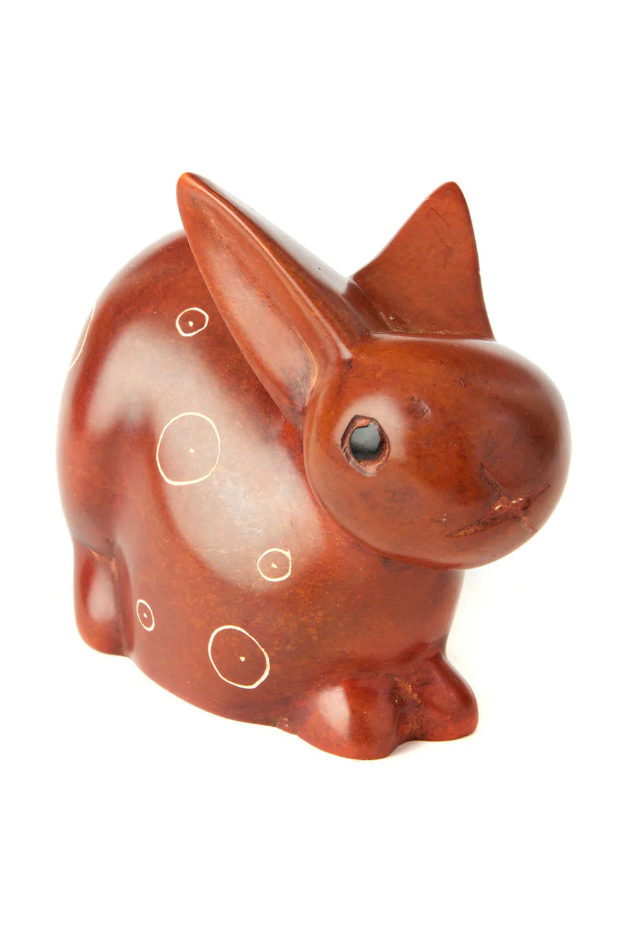 Brown Soapstone Mamma Bunny Rabbit