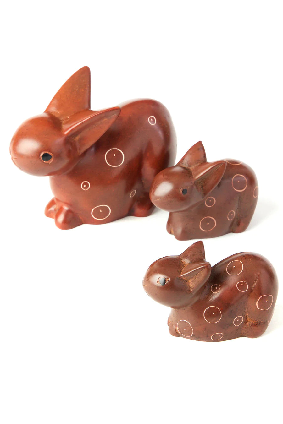 Brown Soapstone Mamma Bunny Rabbit