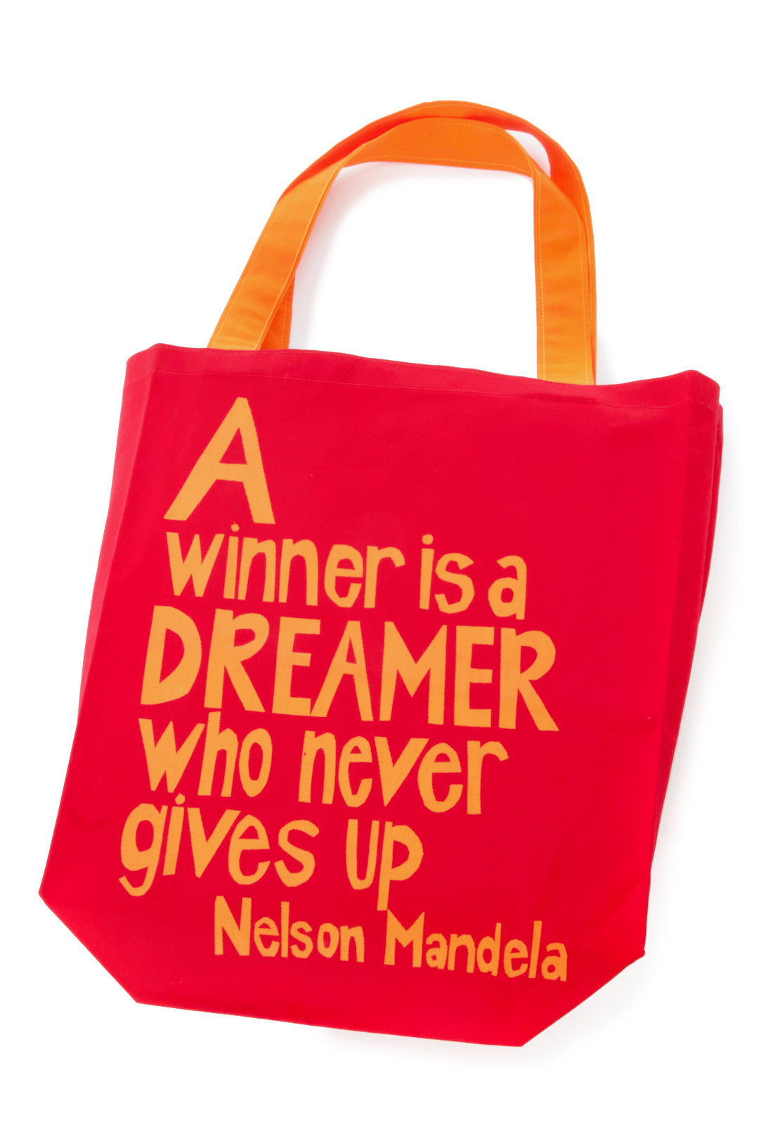 Geranium "A Winner is a Dreamer" Nelson Mandela Tote Default Title