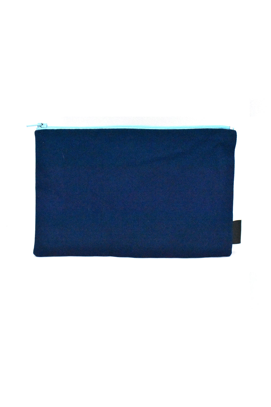 Blue "Better than Being King" African Proverb Flat Pouch Default Title