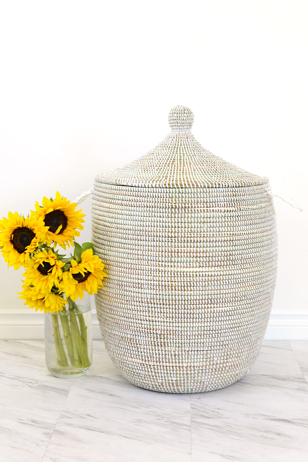 Ample Hamper Basket in White