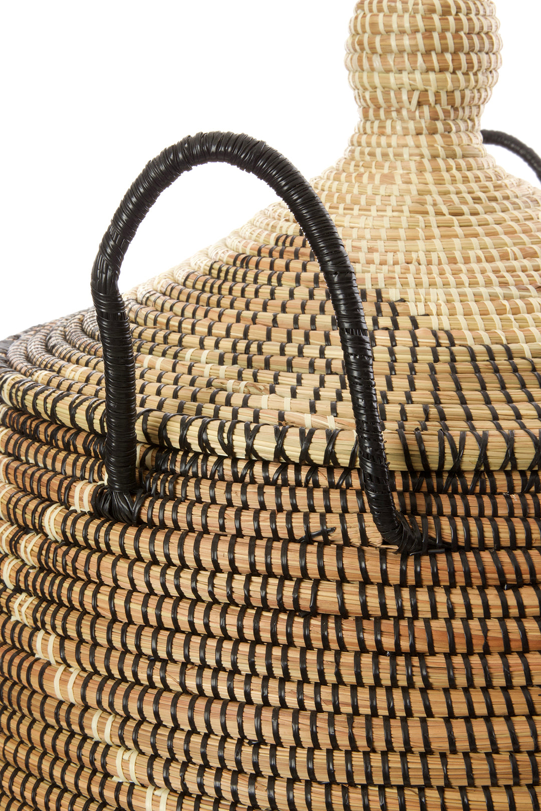 Criss Cross Large Lidded Hamper Basket